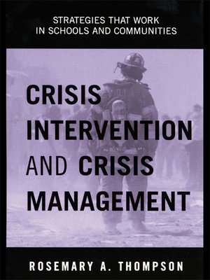 cover image of Crisis Intervention and Crisis Management